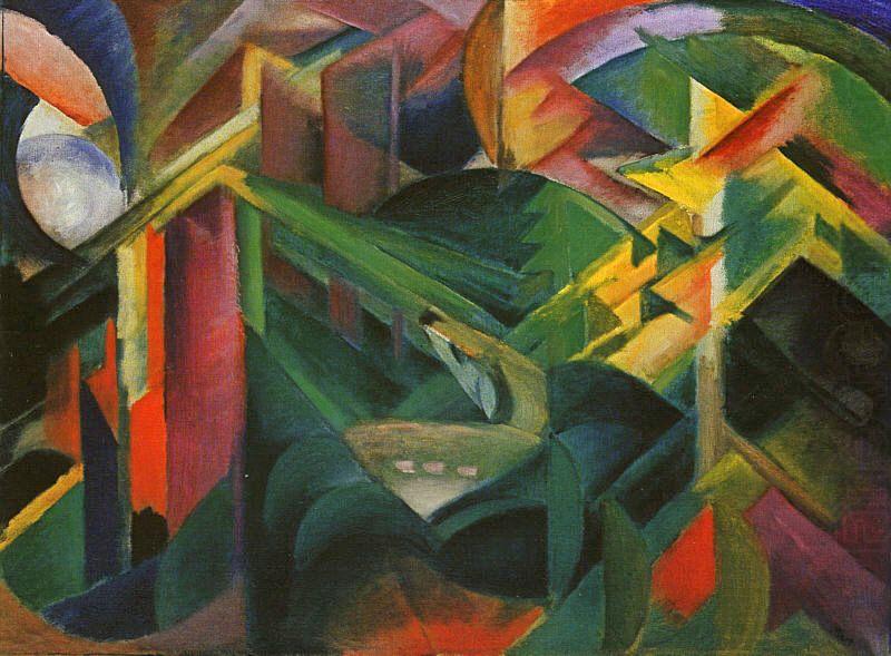 Franz Marc Deer in a Monastery Garden china oil painting image